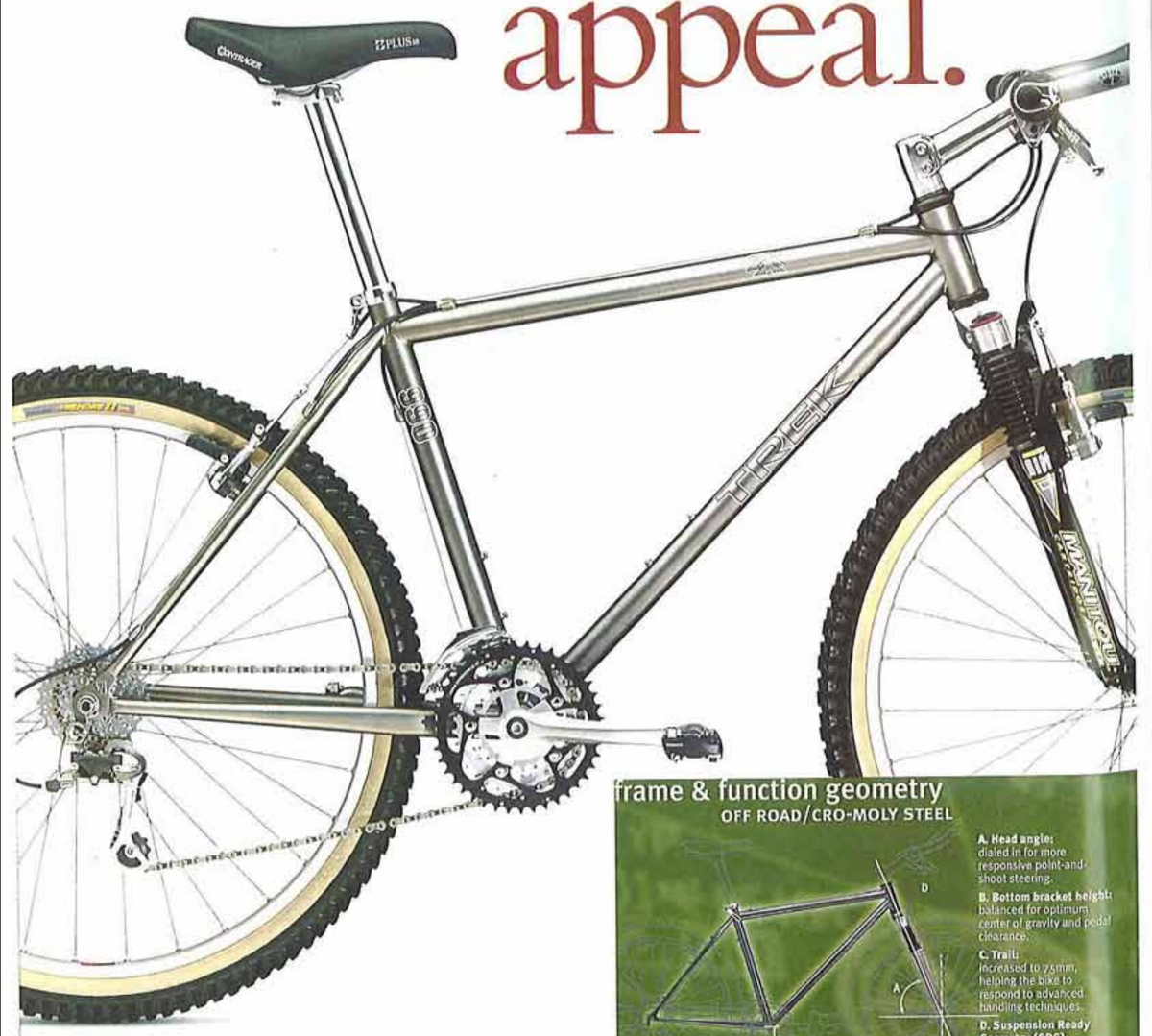 1996 Trek Trek 990 SingleTrack ZX Series Competition