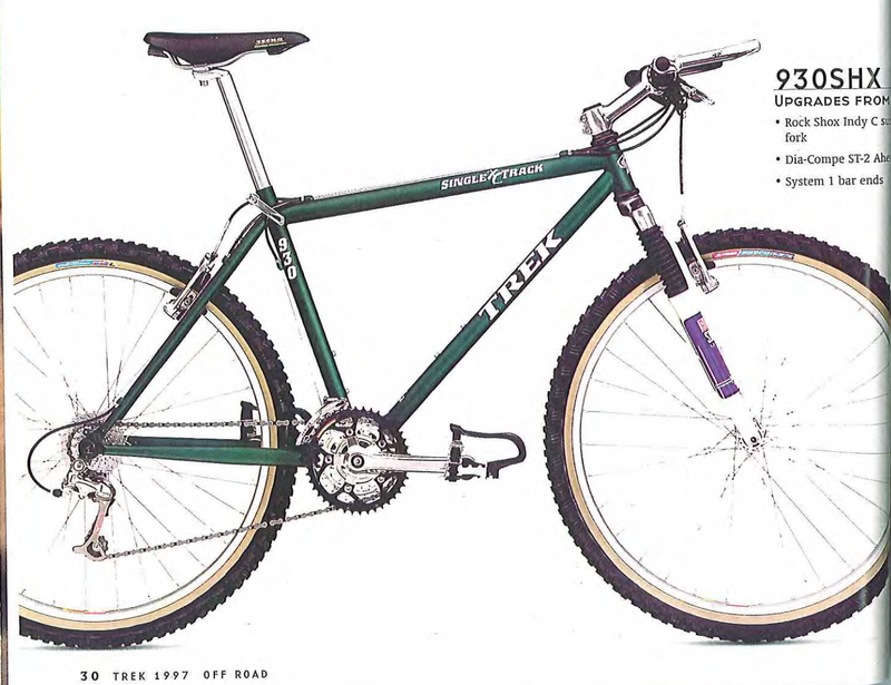 1997 Trek 930 SingleTrack XC Series Performance