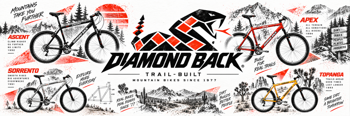Diamondback steel mountain bikes · 1990–1999