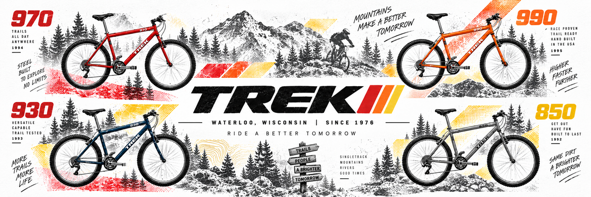 Trek 1990s steel mountain bikes · 1990–1999