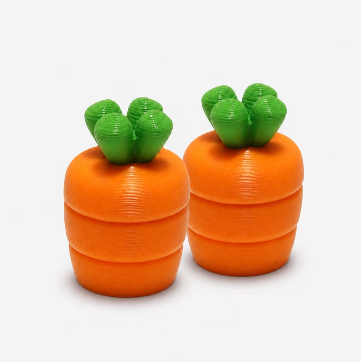 Tiny Detour Carrot Dash bicycle valve caps, pair