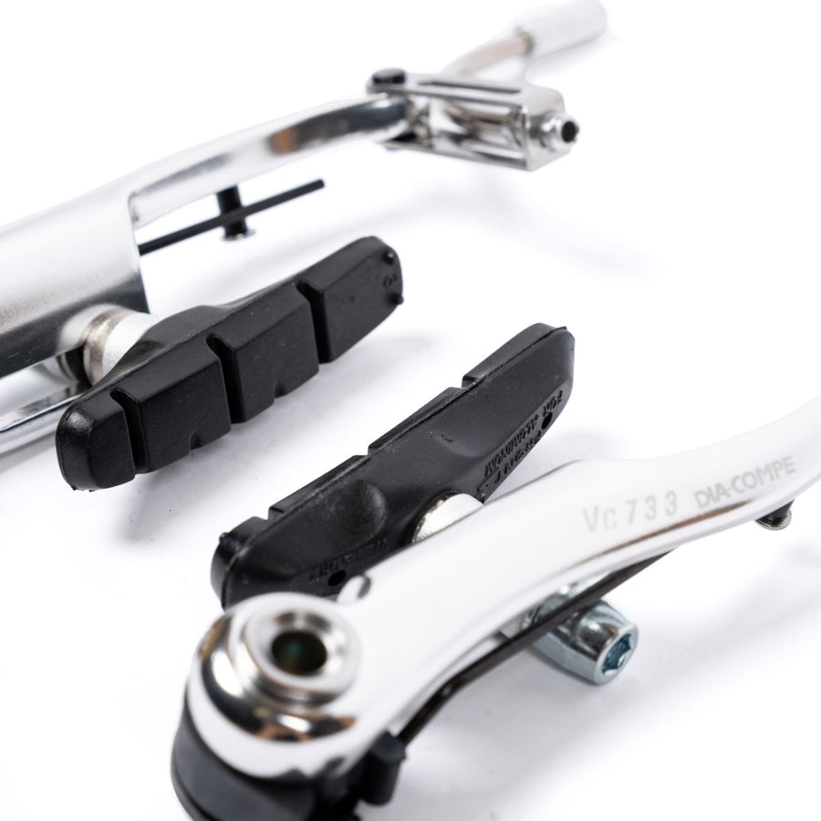 DIA-COMPE VC733 V-Brake Set — Silver / Front + Rear